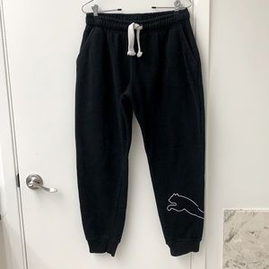 Black Puma Sweatpants
